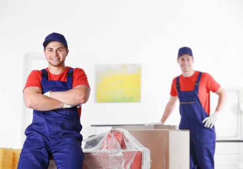Office removals team planning a move in Swiss Cottage