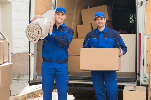 Office relocation planning with floor layouts and moving checklist