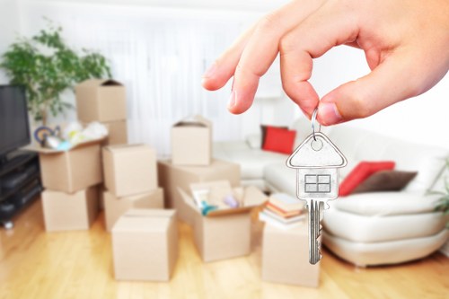 Moving truck used for a flat move in Swiss Cottage