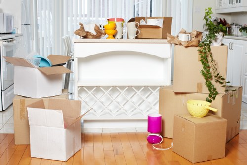 Moving day preparation and transport for a Swiss Cottage home relocation