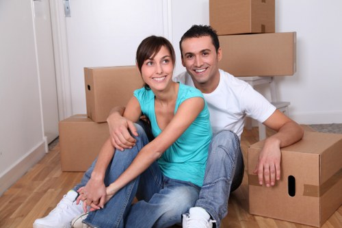 Local movers handling a residential flat move near Swiss Cottage