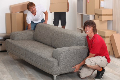 Packing and loading furniture for a Swiss Cottage property move
