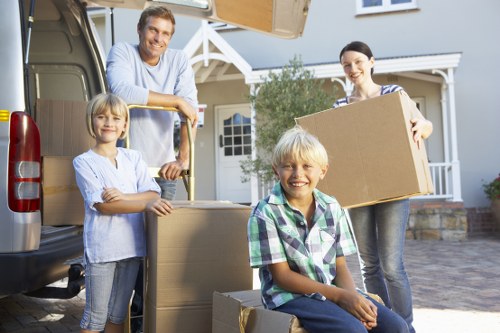 Labelled packing boxes and storage cartons suitable for homes and offices in Swiss Cottage