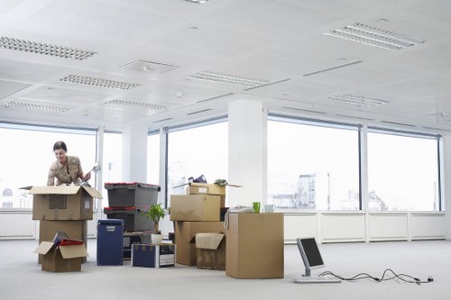 Student move preparation with labelled boxes and essentials for Swiss Cottage
